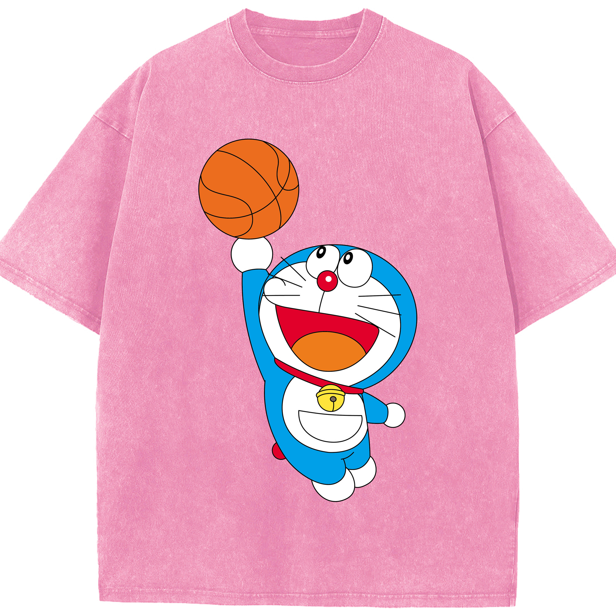（画像用） ドラえもん Doraemon 綿100% ヴィンテージ風 半袖Tシャツ（フロントプリント）